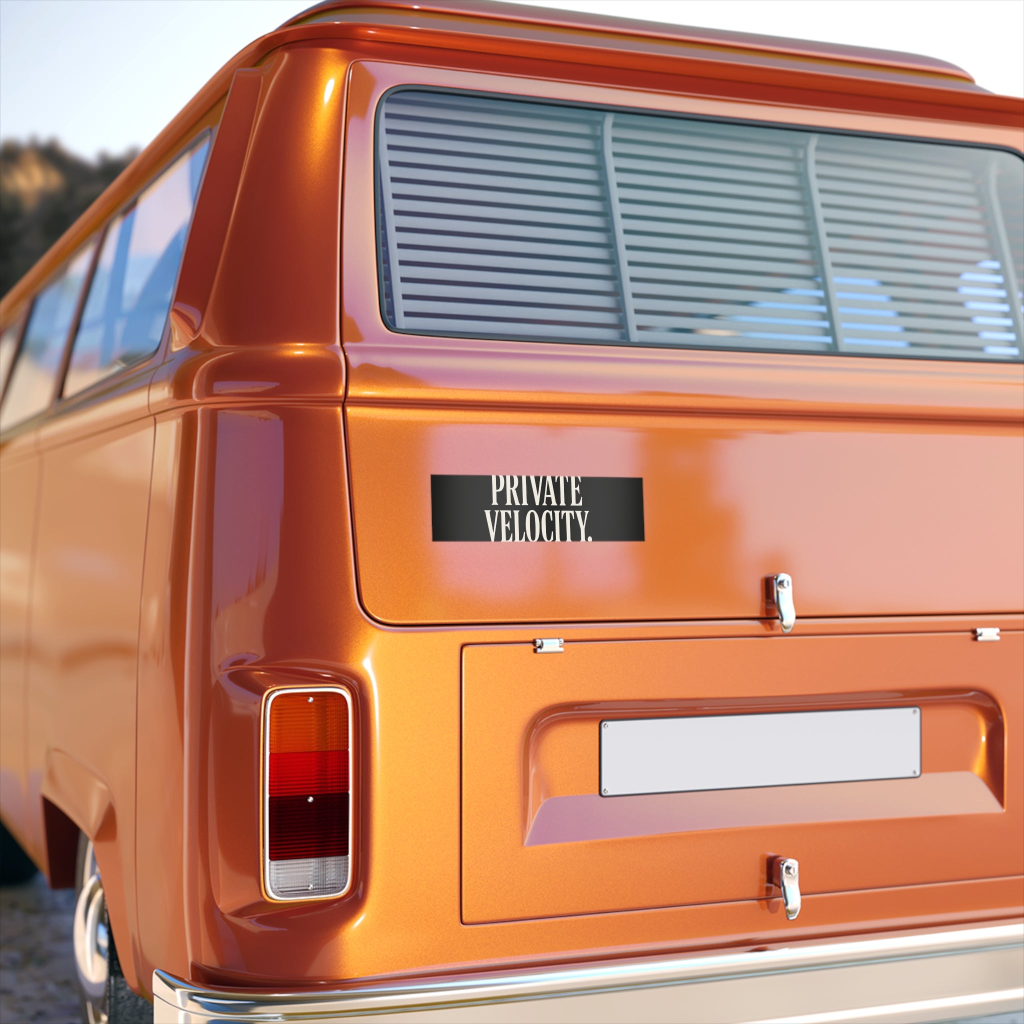 Trendy Bumper Stickers - Private Velocity