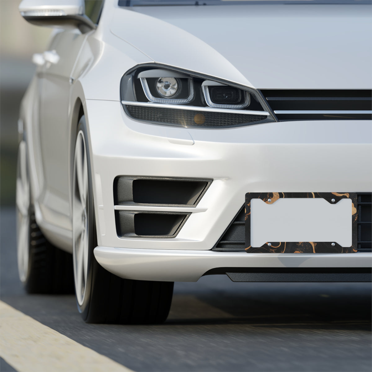 Stylish Metal License Plate Frame