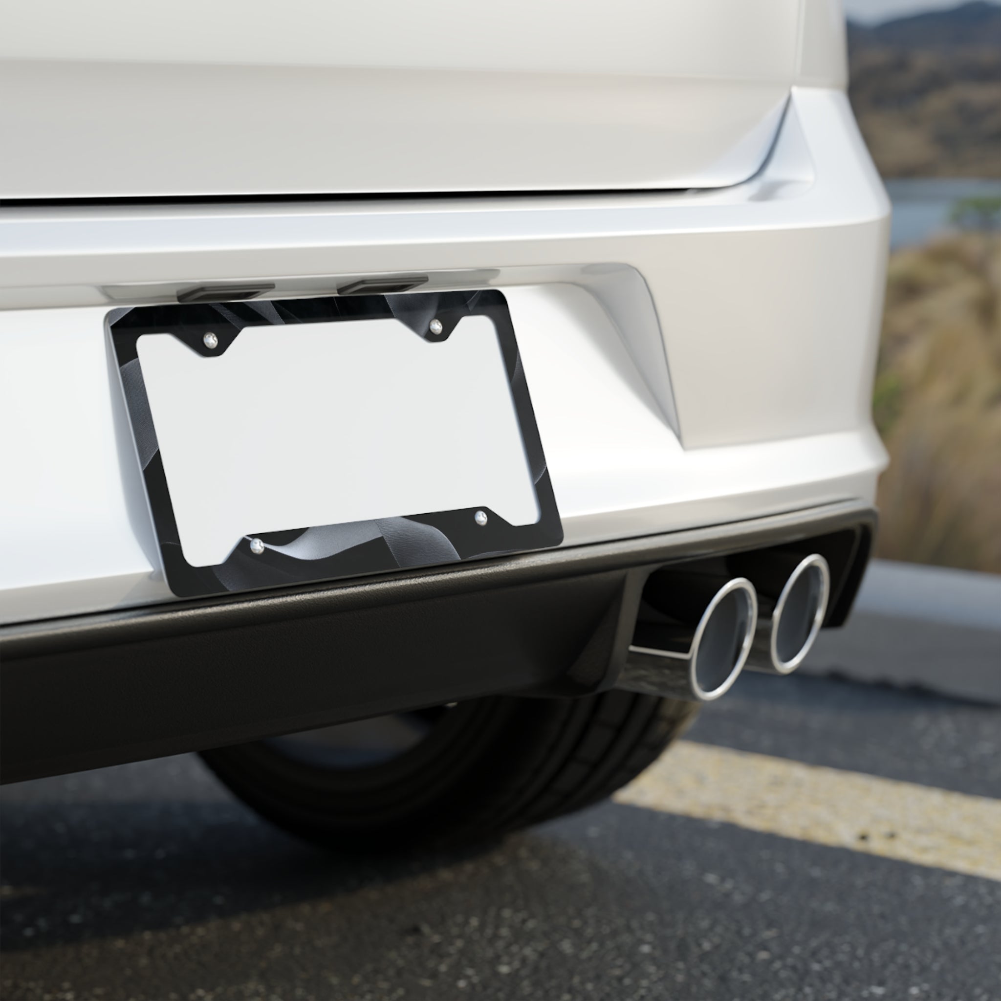 Stylish Metal License Plate Frame