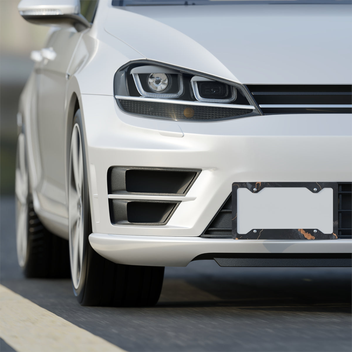 Stylish Metal License Plate Frame