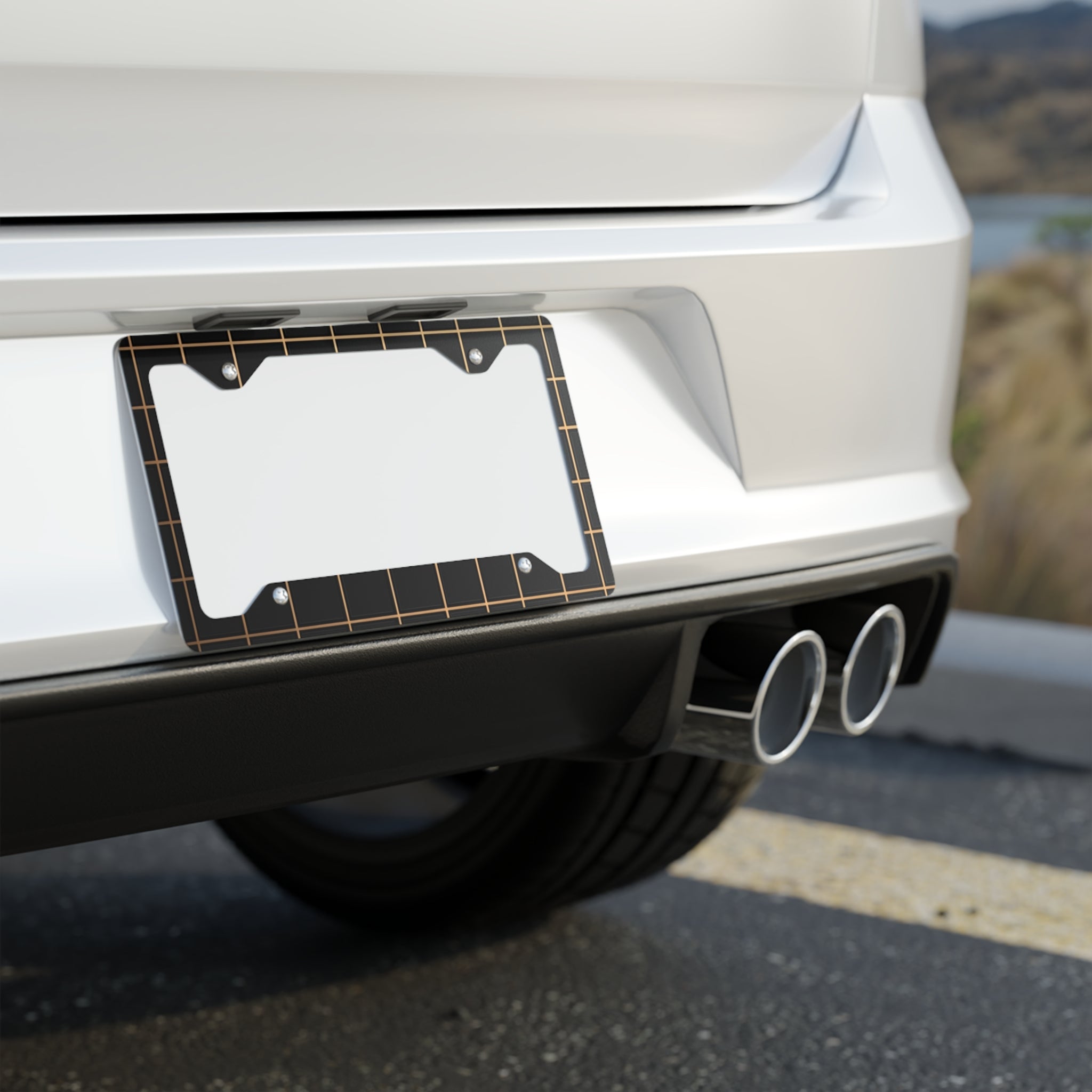 Stylish Metal License Plate Frame
