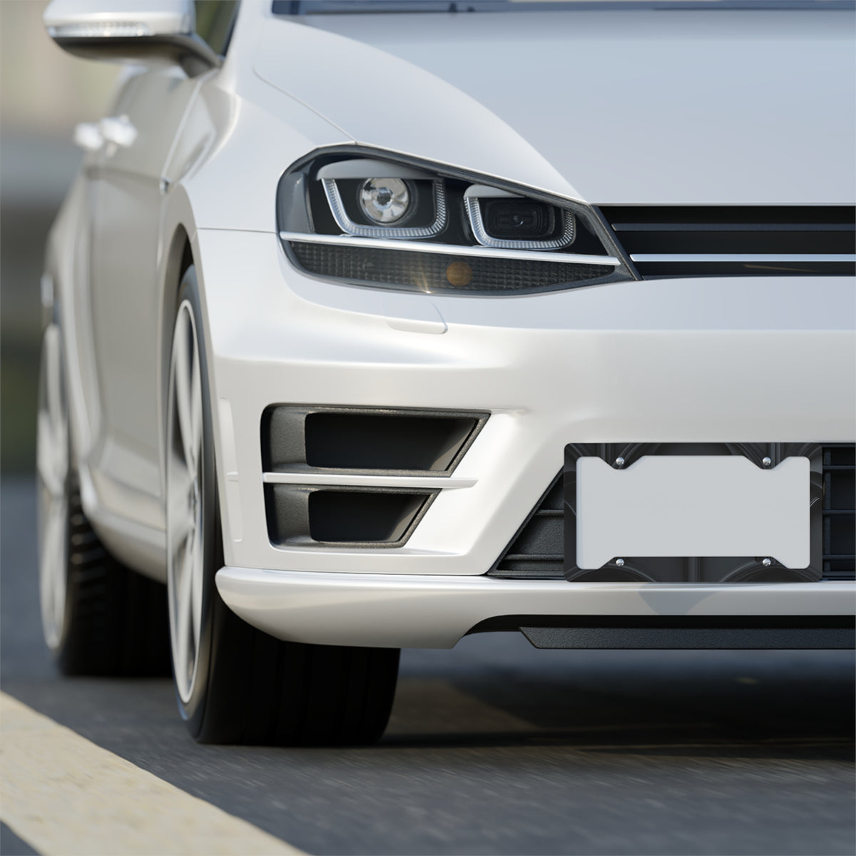 Stylish Metal License Plate Frame