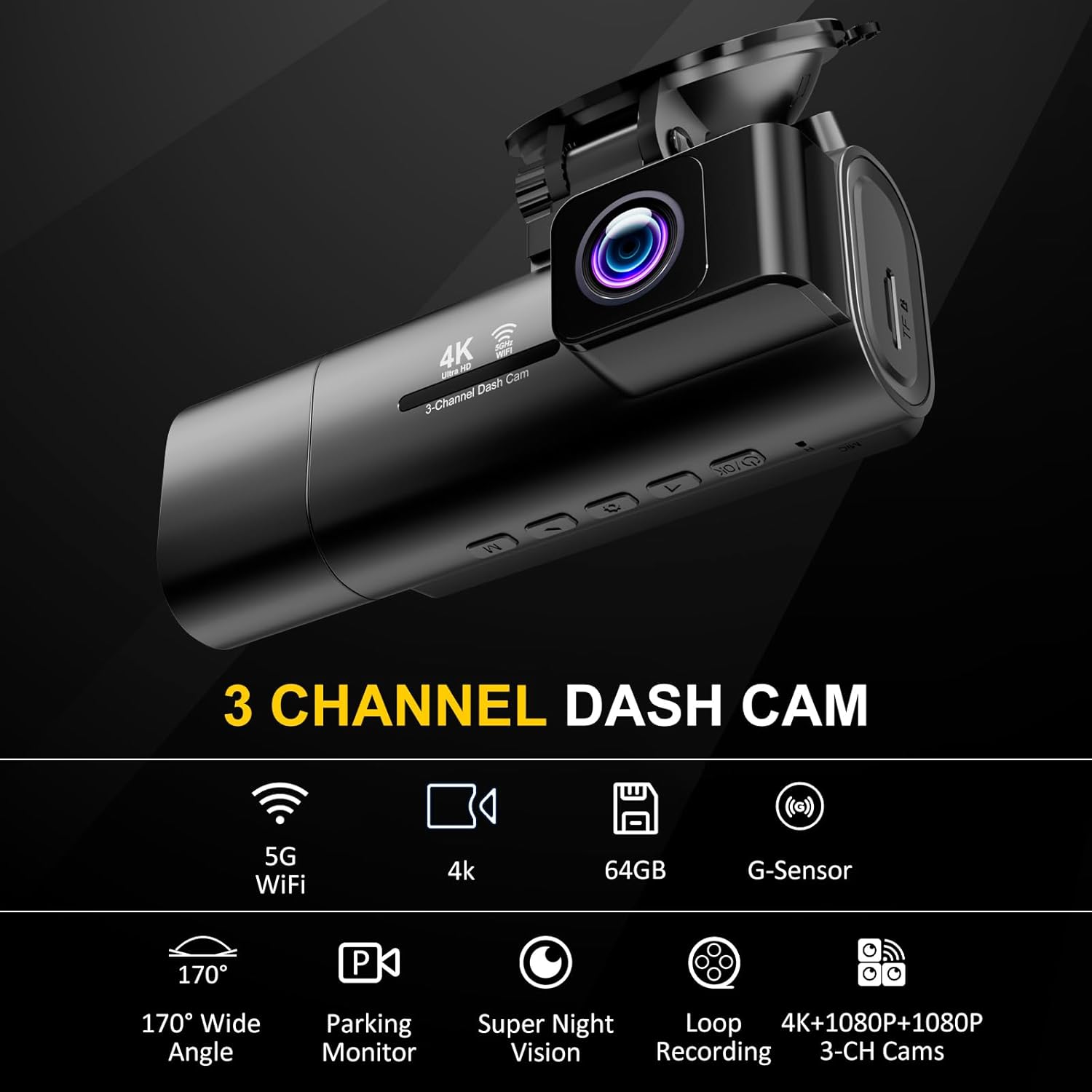 4K 3CH 5G WiFi 64GB 3.16"