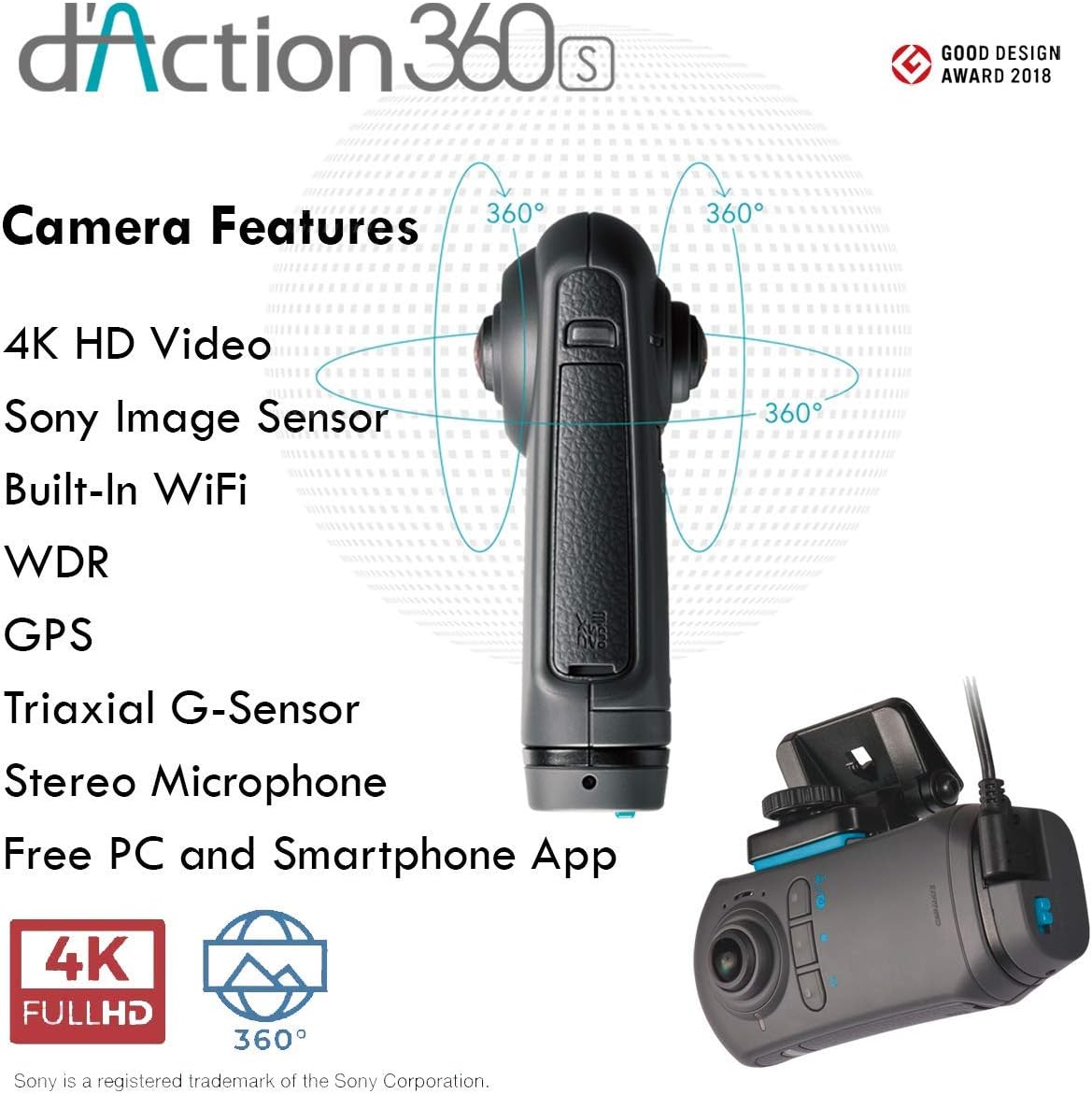 DC5000A 360° 7.3MP WiFi GPS