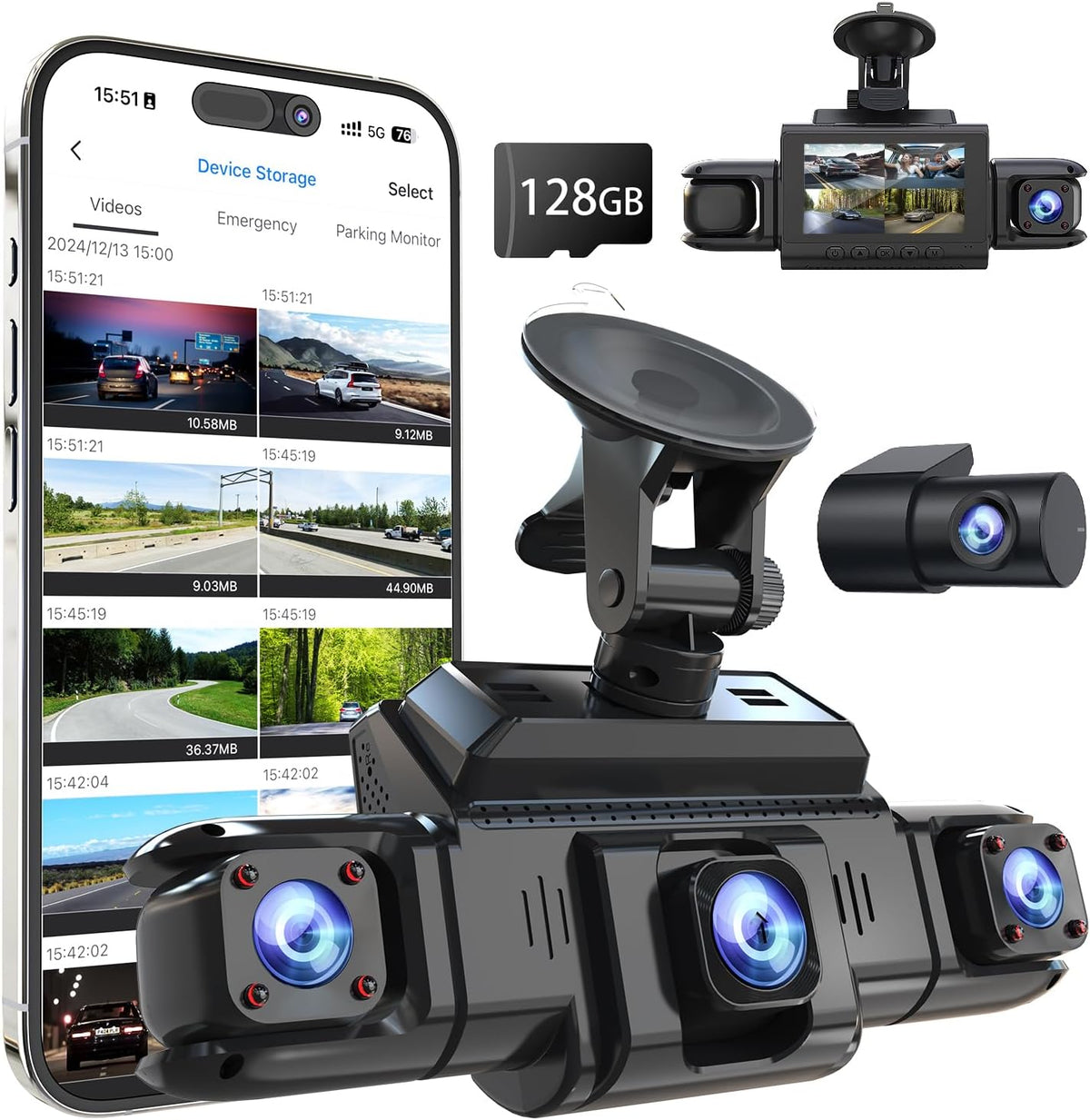 360° 4CH GPS 5G WiFi 128GB