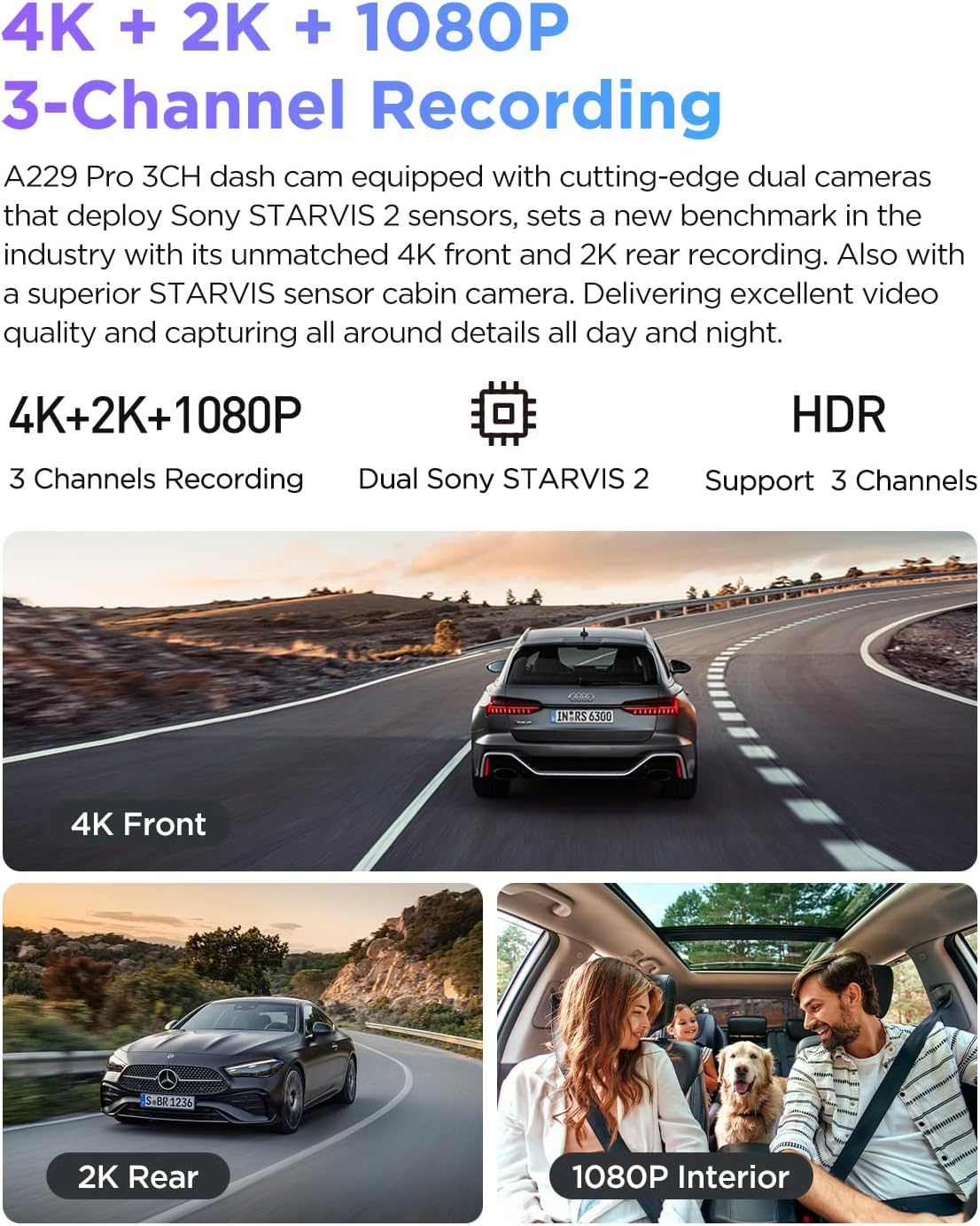 A229 Pro 3CH 4K HDR IMX678 IMX675 512GB