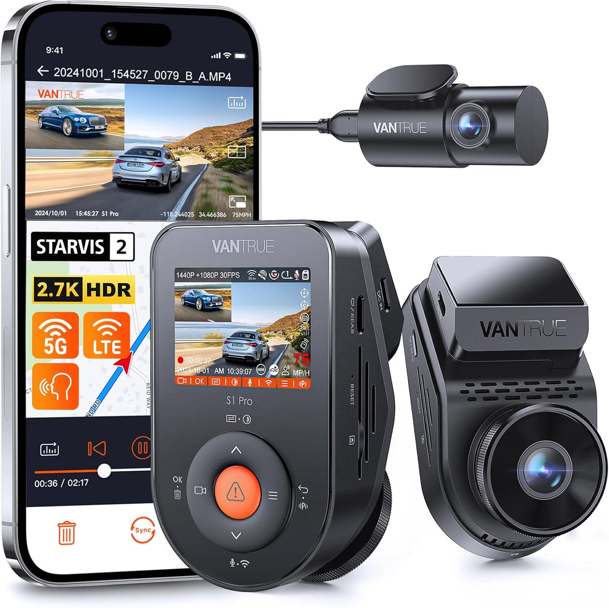 S1 Pro Dual 1440P 2.7K STARVIS2 512GB