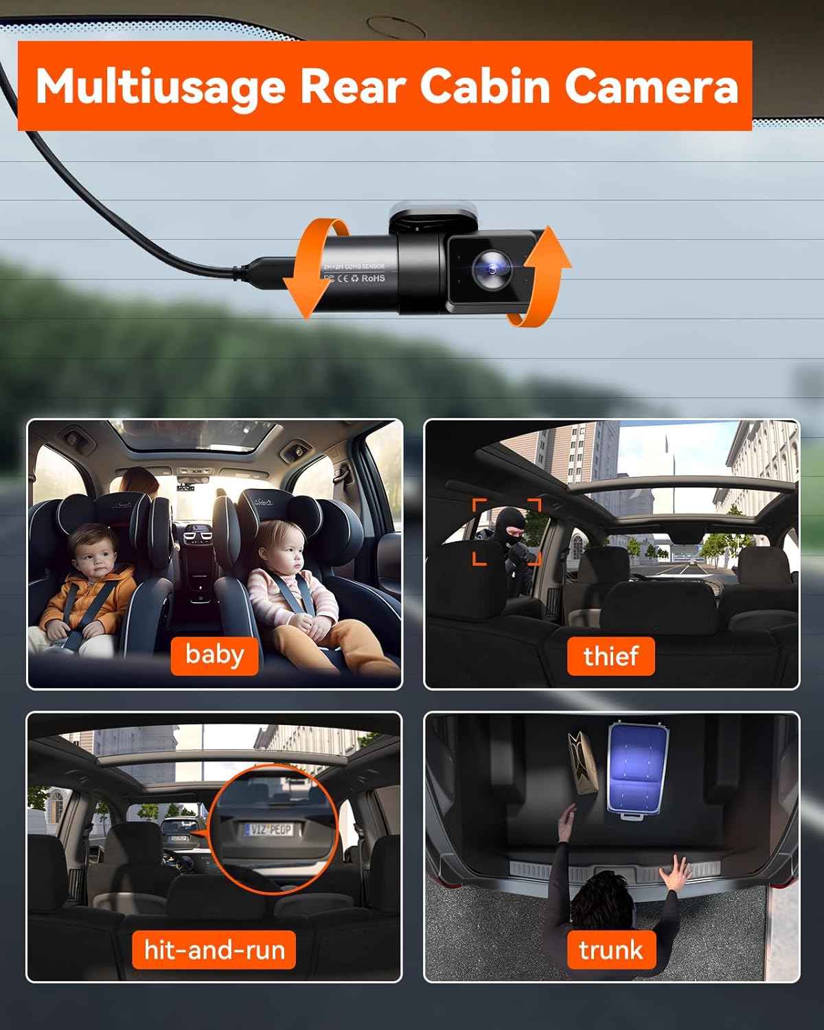 N5 4CH 360° 2.7K+1080P*3 STARVIS2 512GB