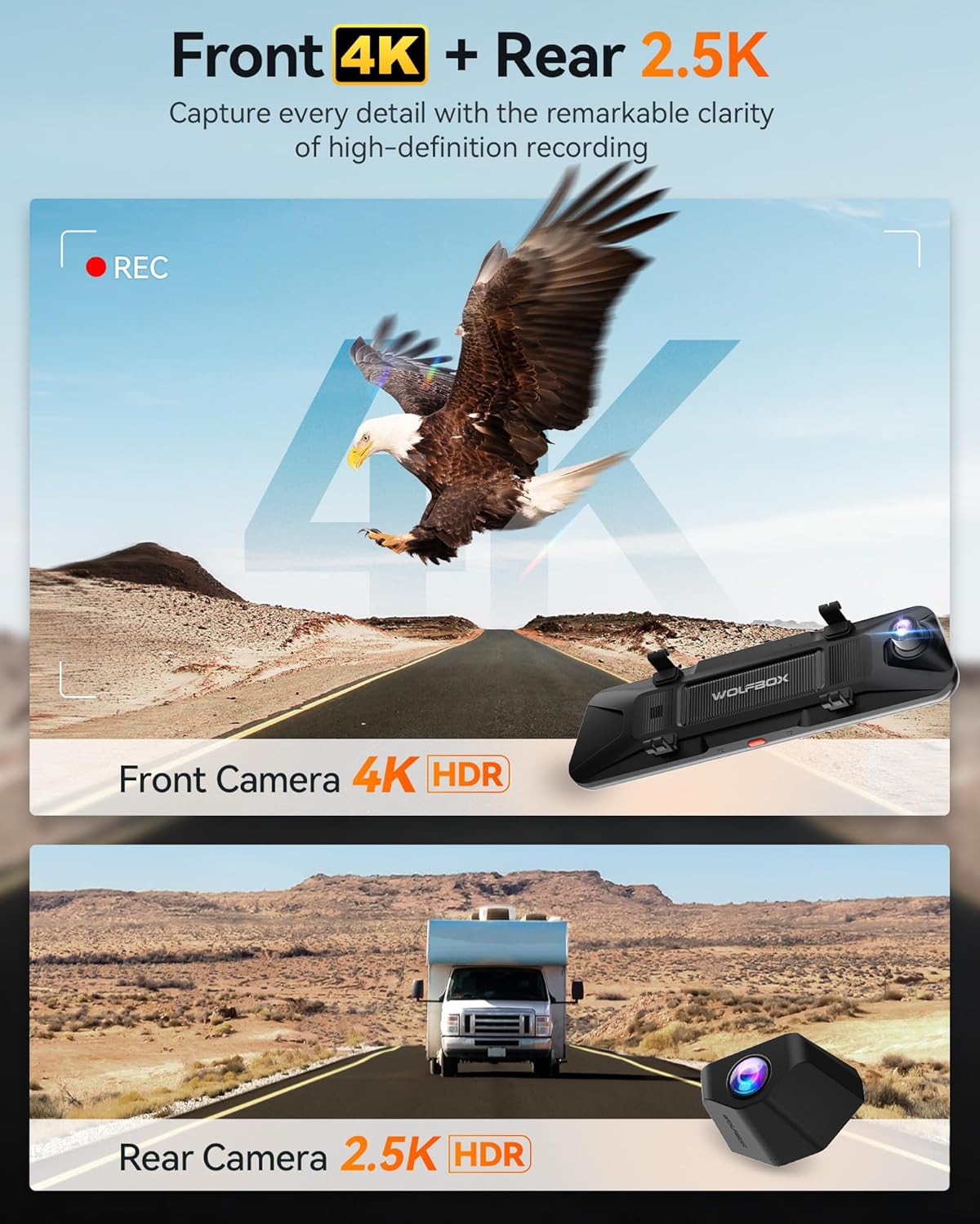 G900 PRO 12" 4K+2.5K IMX678 128GB GPS