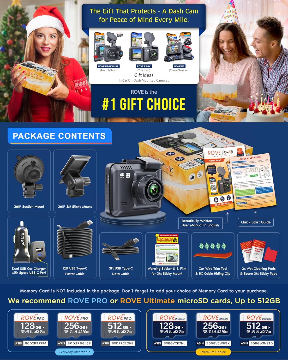 R2-4K 2160P WiFi6 GPS 2.4" 150°